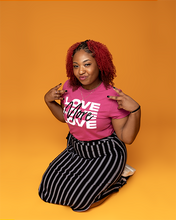 Load image into Gallery viewer, "Love More" Unisex T-Shirt - White Logo