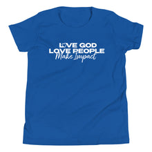 Load image into Gallery viewer, "Love God" Youth T-Shirt - White Logo