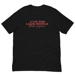 "Love God" Unisex T-Shirt - Red Logo