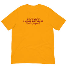 Load image into Gallery viewer, &quot;Love God&quot; Unisex T-Shirt - Red Logo
