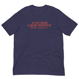 "Love God" Unisex T-Shirt - Red Logo