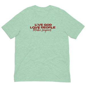 "Love God" Unisex T-Shirt - Red Logo