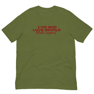 "Love God" Unisex T-Shirt - Red Logo