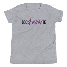 Load image into Gallery viewer, &quot;God&#39;s Favorite&quot; Youth T-Shirt - Black Logo
