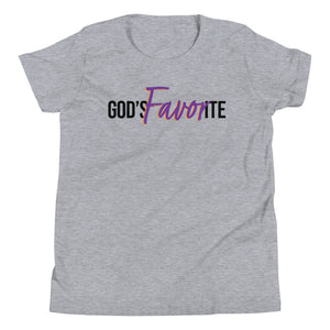 "God's Favorite" Youth T-Shirt - Black Logo