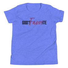 Load image into Gallery viewer, &quot;God&#39;s Favorite&quot; Youth T-Shirt - Black Logo
