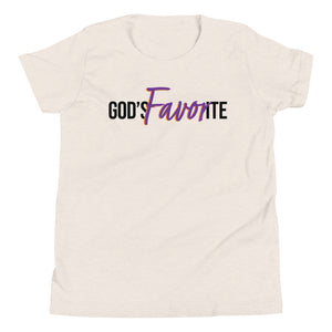 "God's Favorite" Youth T-Shirt - Black Logo