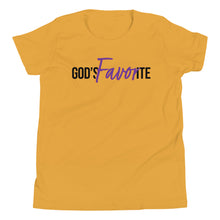 Load image into Gallery viewer, &quot;God&#39;s Favorite&quot; Youth T-Shirt - Black Logo
