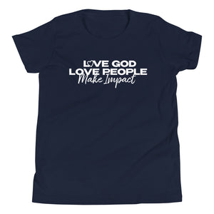 "Love God" Youth T-Shirt - White Logo