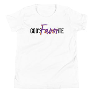 "God's Favorite" Youth T-Shirt - Black Logo